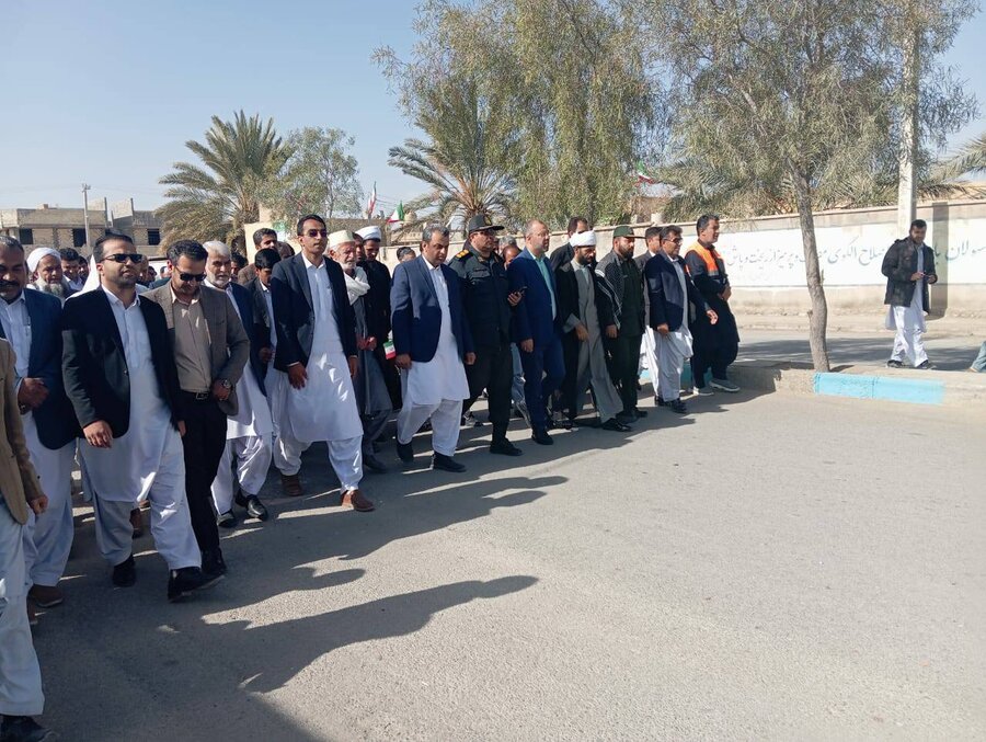حضور پرسنل بهزیستی سیستان و بلوچستان در راهپیمایی ۲۲ بهمن