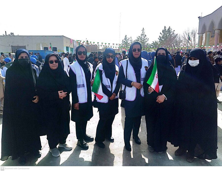 حضور پرسنل بهزیستی سیستان و بلوچستان در راهپیمایی ۲۲ بهمن