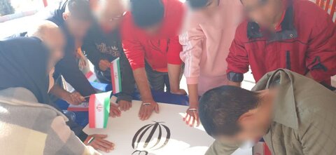 جشن پیروزی انقلاب در مرکز سایبان مهر نظرآباد برگزار شد