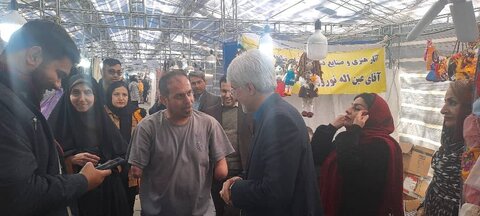 بازدید مدیر کل بهزیستی فارس از نمایشگاه توانمندی های افراد دارای معلولیت در باغ ملی