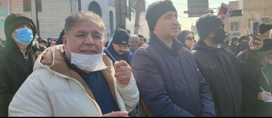 پیشوا | حضورپرشور کارکنان بهزیستی پیشوا در راهپیمایی ۲۲ بهمن