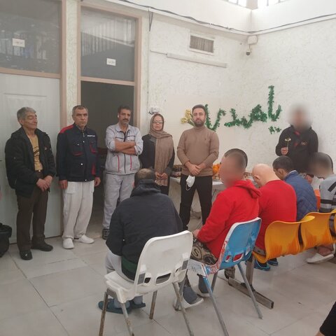 نظرآباد | جشن میلاد امام زمان در مرکز نگهداری سایبان مهر نظرآباد برگزار شد