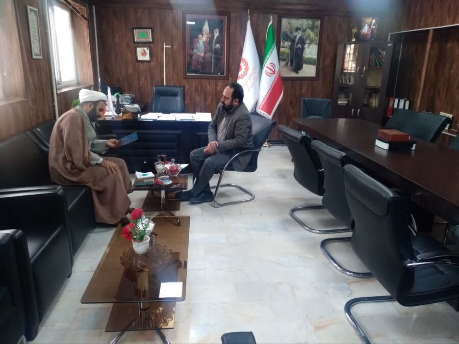 اشتهارد | دیدار رئیس اداره تبلیغات اسلامی اشتهارد با رئیس اداره بهزیستی 
