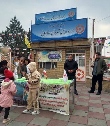 برپایی ایستگاه صلواتی به مناسبت ولادت حضرت ولی عصر(عج) صاحب الزمان