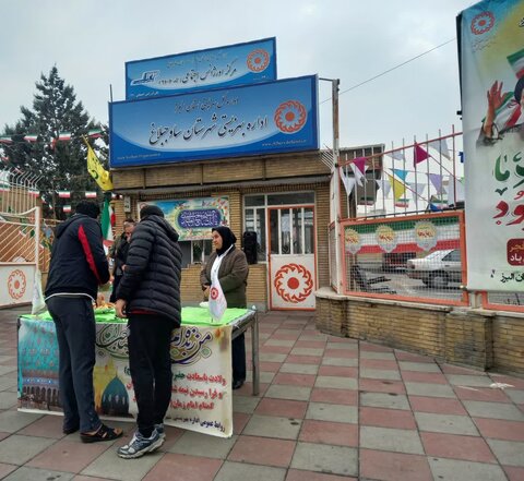 برپایی ایستگاه صلواتی به مناسبت ولادت حضرت ولی عصر(عج) صاحب الزمان