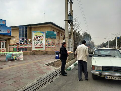 برپایی ایستگاه صلواتی به مناسبت ولادت حضرت ولی عصر(عج) صاحب الزمان