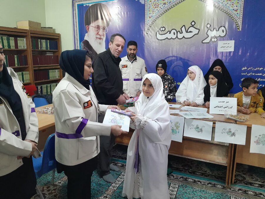 برگزاری مسابقه نقاشی برای کودکان توسط اداره بهزیستی شهرستان میاندوآب