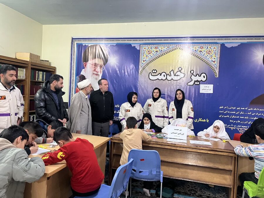 برگزاری مسابقه نقاشی برای کودکان توسط اداره بهزیستی شهرستان میاندوآب