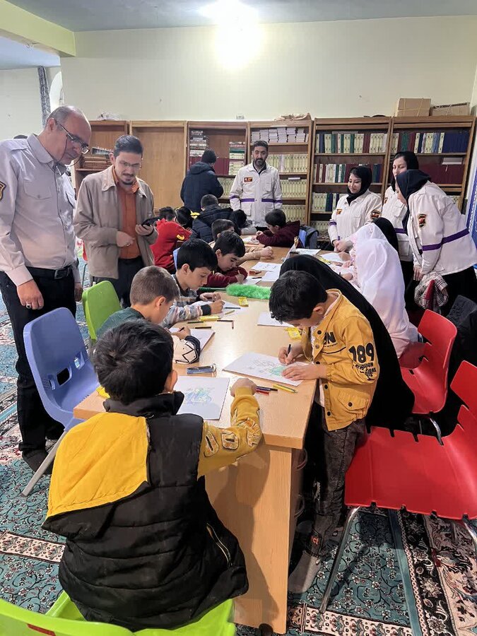 برگزاری مسابقه نقاشی برای کودکان توسط اداره بهزیستی شهرستان میاندوآب