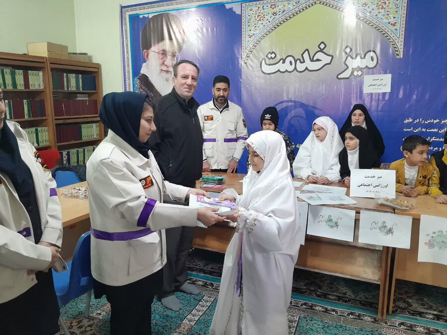 برگزاری مسابقه نقاشی برای کودکان توسط اداره بهزیستی شهرستان میاندوآب