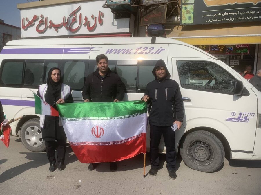 اسلامشهر | حضور  ریاست و پرسنل بهمراه تیم اورژانس اجتماعی در جشن انقلاب و راهپیمایی یوم الله ۲۲ بهمن