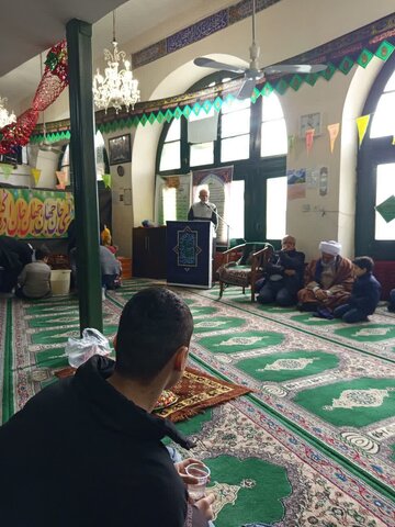 حضور فرزندان خانه ولیعصر عج ساوج در جشن نیمه شعبان