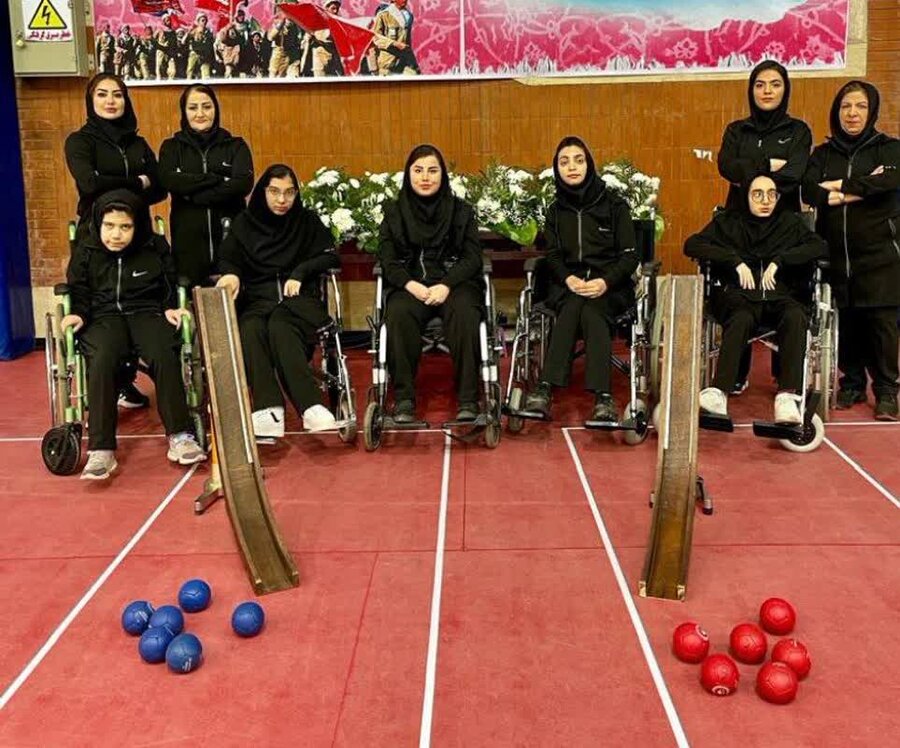 کسب مقام دوم خواهران آذربایجان شرقی در مسابقات قهرمانی کشوری بوچیا