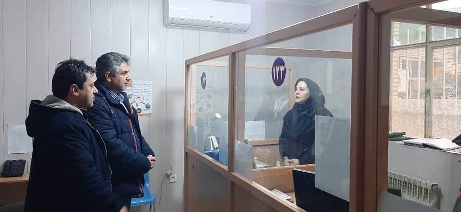 بازدید سرزده مدیرکل بهزیستی گیلان از مرکز اورژانس اجتماعی و خط ۱۲۳ شهرستان رشت