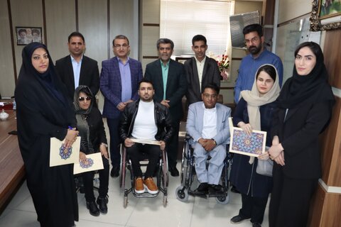 تقدیر مدیر کل بهزیستی خوزستان از جوانان موفق دارای معلولیت