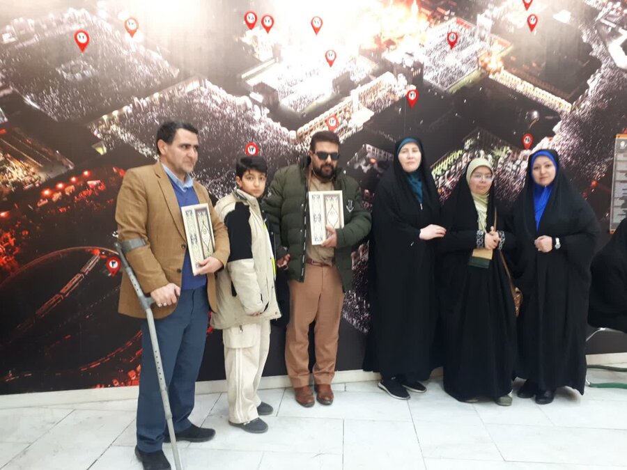 کسب رتبه معلولین بهزیستی استان البرز در جشنواره سراسری فرهنگی  مذهبی زندگی با قرآن در مشهد مقدس