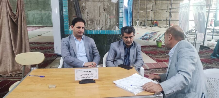 پاسخگویی مدیر کل بهزیستی خوزستان به درخواستهای مردمی  در میزخدمت مصلی
