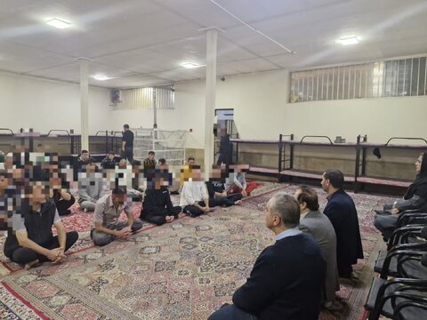 مراسم ضیافت افطاری در مرکز اقامتی میان مدت پیشگامان نگرش رهایی برگزار شد