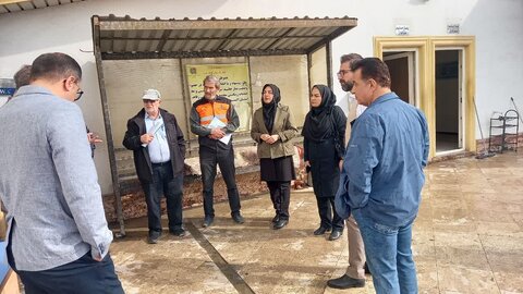 بازدید گروهی مراحل ساخت و بررسی چک لیست مناسب سازی مجتمع بین راهی ایران زمین