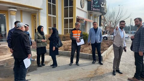 بازدید گروهی مراحل ساخت و بررسی چک لیست مناسب سازی مجتمع بین راهی ایران زمین
