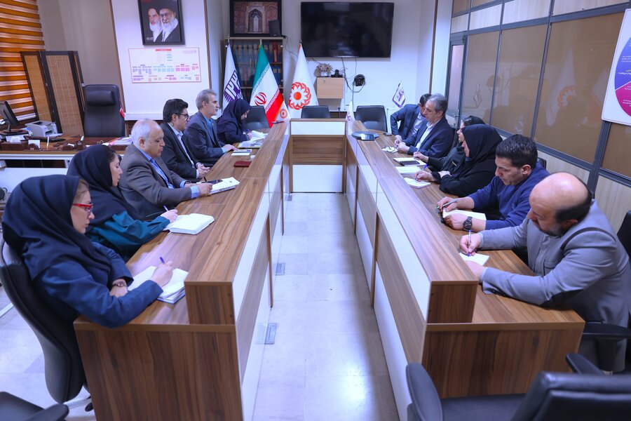 نشست مشترک نمایندگان دفتر عمران سازمان ملل متحد با معاونت سلامت اجتماعی بهزیستی 