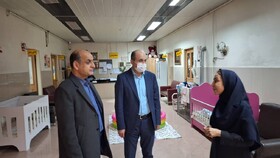 بازدید نوروزی استاندار گیلان از شیرخوارگاه مهر بهزیستی رشت
