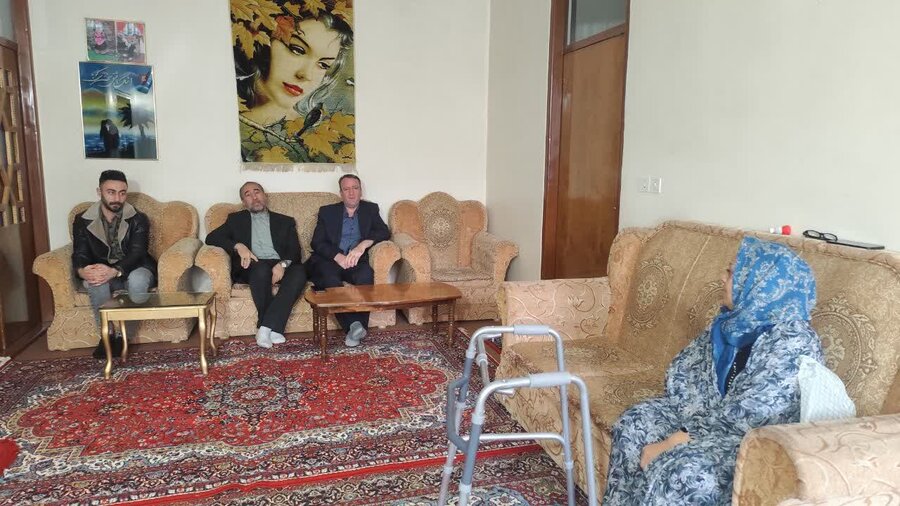 دیدار عیدانه فرماندار میاندوآب با جامعه هدف بهزیستی