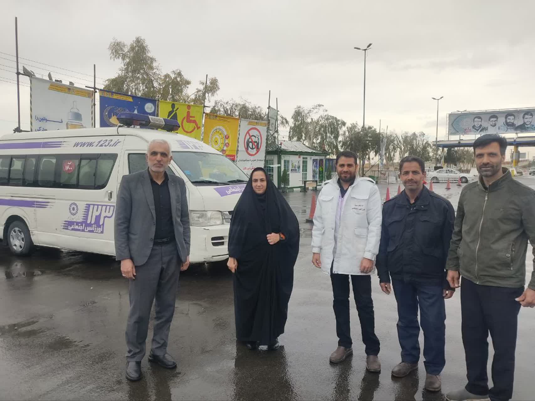 استقرار تیم های ۱۲۳ در ورودی های قم