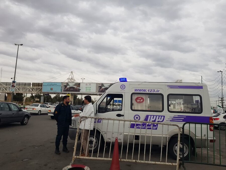 استقرار تیم های ۱۲۳ در ورودی های قم