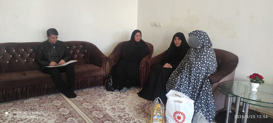 دیدار نوروزی رئیس بهزیستی چایپاره با ولی نعمتان تحت پوشش بهزیستی