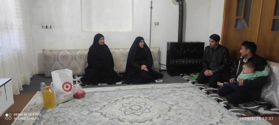 دیدار نوروزی رئیس بهزیستی چایپاره با ولی نعمتان تحت پوشش بهزیستی