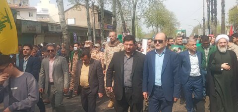 گزارش تصویری | حضور سرپرست و کارکنان بهزیستی گیلان در راهپیمایی روز جهانی قدس