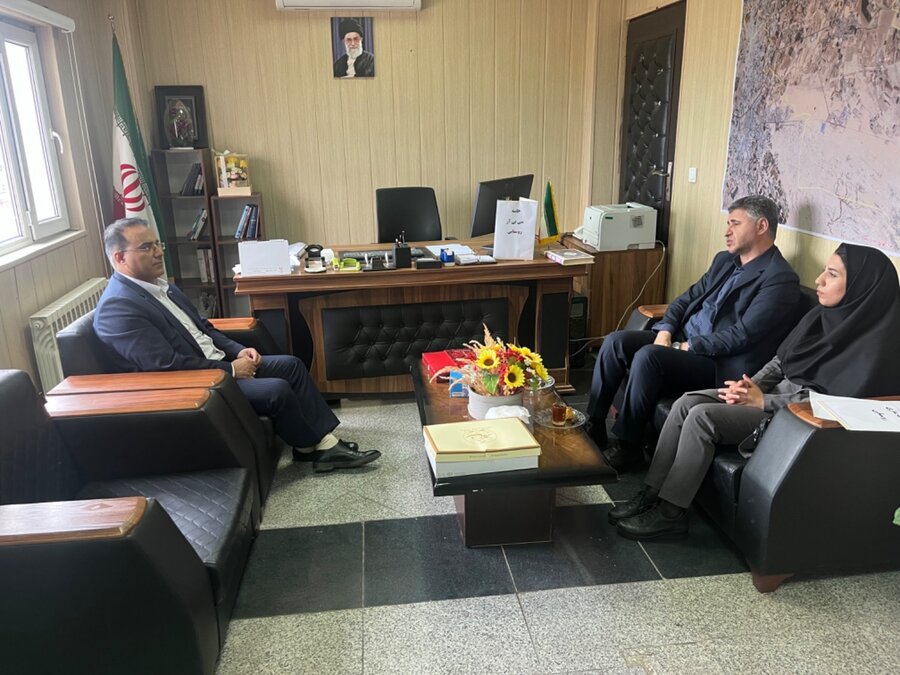 پیشوا | جلسه مشترک رئیس بهزیستی با بخشدار جلیل آباد درخصوص طرح توانبخشی مبتنی برجامعه