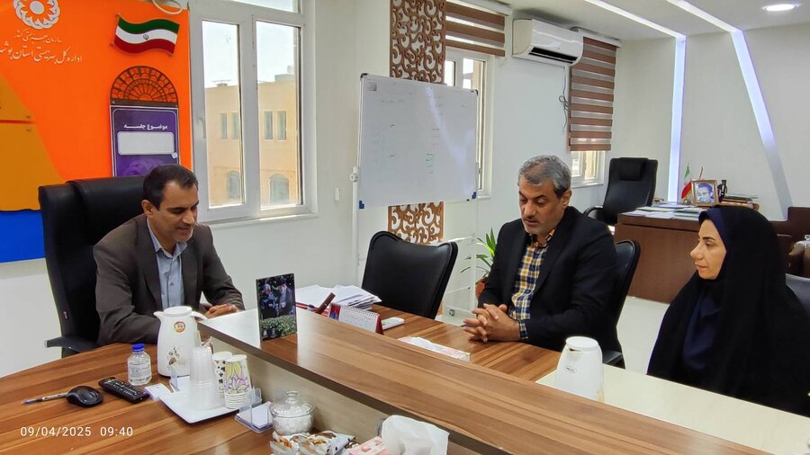 نشست رئیس هیئت ورزشهای جانبازان و توانیابان استان با سرپرست بهزیستی استان بوشهر