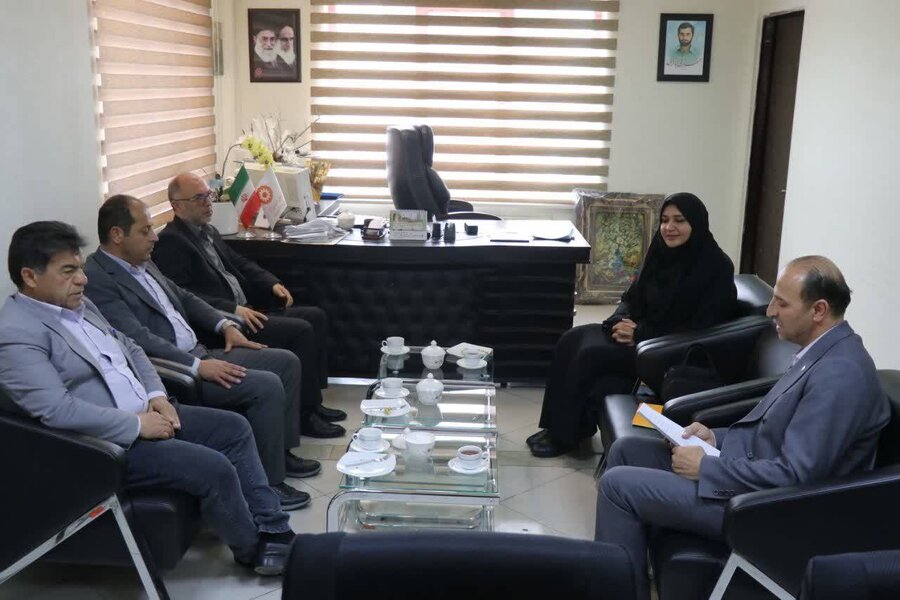 دیدار و گفت و گوی شورای اسلامی شهر و شهردار فیرورق با مدیر کل بهزیستی استان