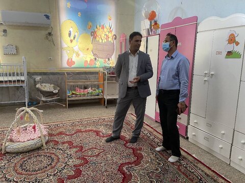 دعوت از  مسئولین شرکت مناطق نفت‌خیز جنوب جهت بازدید از شیرخوارگاه بهزیستی اهواز