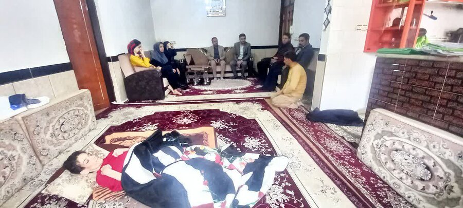 دیواندره | بازدید و سرکشی از خانواده دارای معلول جسمی _حرکتی