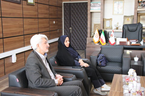 دیدار مدیر کل بهزیستی فارس با فرماندار استهبان