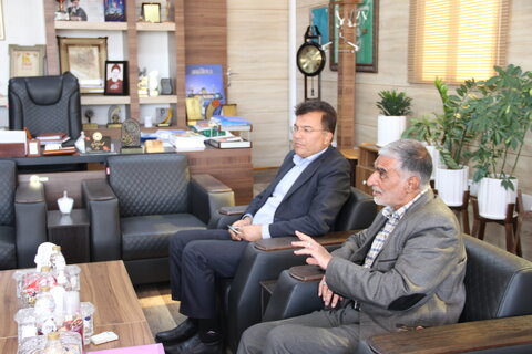 دیدار مدیر کل بهزیستی فارس با فرماندار استهبان