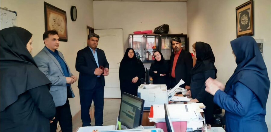 بازدید مدیرکل دفتر کودکان و نوجوانان سازمان بهزیستی کشور از بهزیستی شهرستان ری