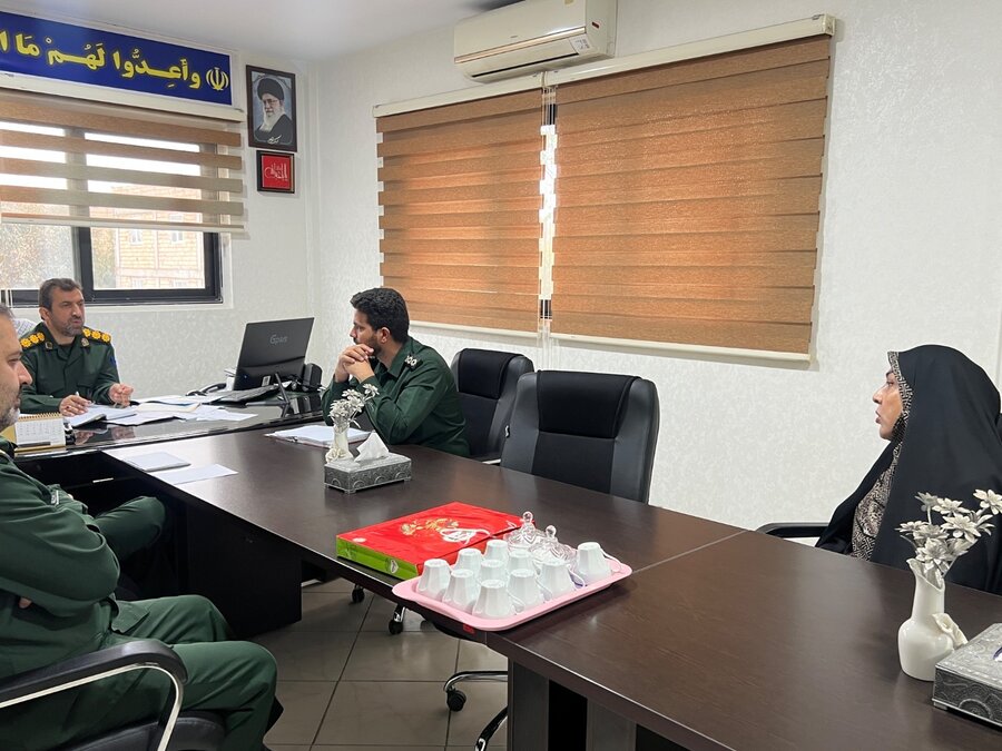 پاکدشت | دیدار رئیس اداره بهزیستی با فرمانده سپاه شهرستان
