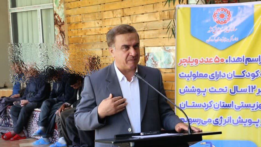 اهدای ۵۰ ویلچر به کودکان تحت پوشش بهزیستی کردستان در قالب پویش «انرژی می‌رسونم»