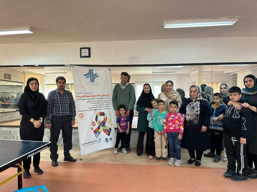 سنندج | مسابقات ورزشی به مناسبت ماه آگاهسازی اتیسم