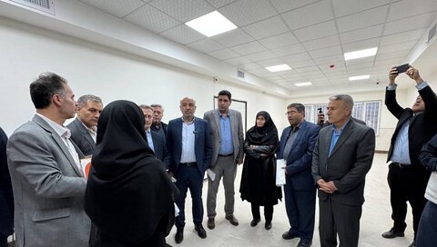 گزارش تصویری| بازدید وزیر تعاون، کار و رفاه اجتماعی از مرکز توانبخشی مراقبتی کم توانان ذهنی سامان خدابنده