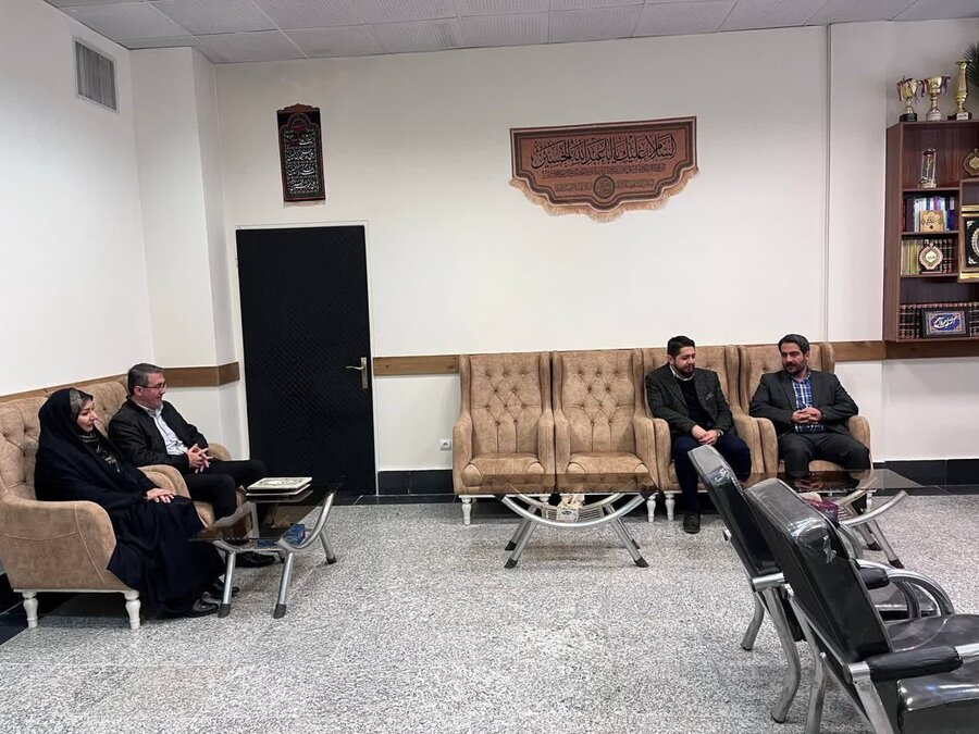 دیدار رئیس بهزیستی نقده با ریاست دادگستری شهرستان