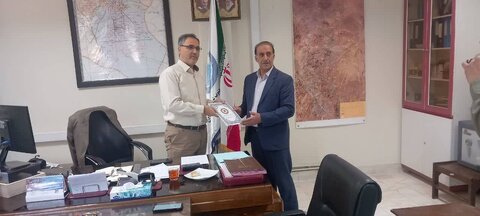 ورامین | دیدار رئیس بهزیستی  با مدیر آب و فاضلاب شهرستان