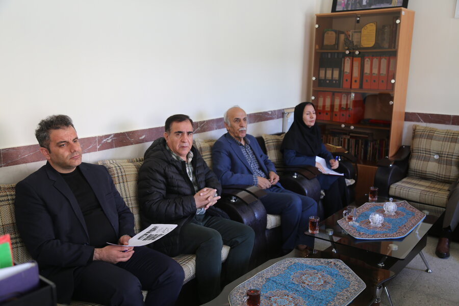 سنندج | بازدید رییس سازمان مدیریت و برنامه ریزی از مؤسسه نیکوکاری رعد