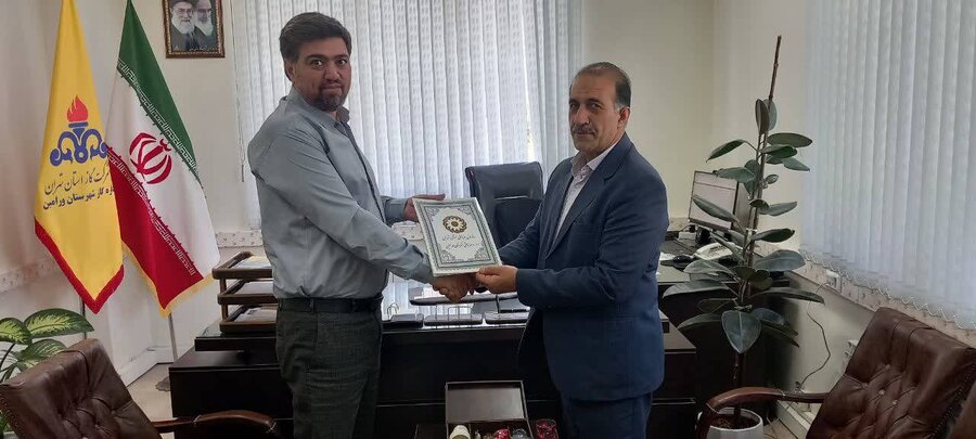 ورامین | دیدار رئیس اداره  بهزیستی با مدیریت شرکت گاز شهرستان