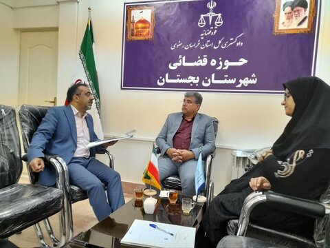 برگزاری جلسه مشورتی بین‌سازمانی بهزیستی و حوزه قضایی در شهرستان بجستان