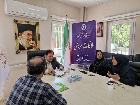 کرج | مدیر بهزیستی کرج میزبان جامعه هدف بهزیستی و عموم مردم در جلسات ملاقات مردمی بود